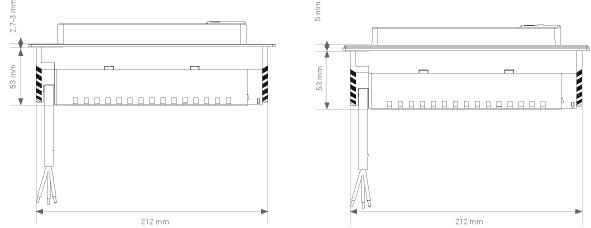 Evoline Backflip disegno tecnico vista laterale