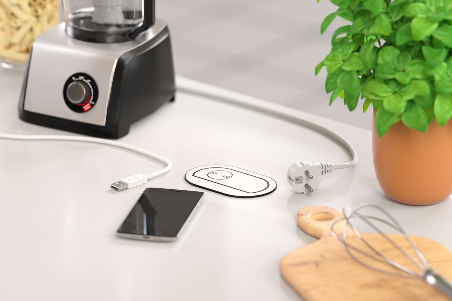 Mini-torretta-elettrica-vetro-bianco-a-1-Schuko-2-Usb-AC-Wireless_ambientata-chiusa