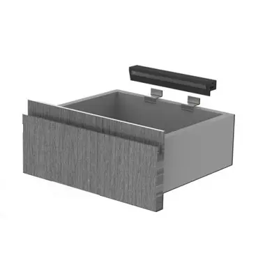 Montaggio lampada LED ricaricabile 410 mm sullo schienale del cassetto